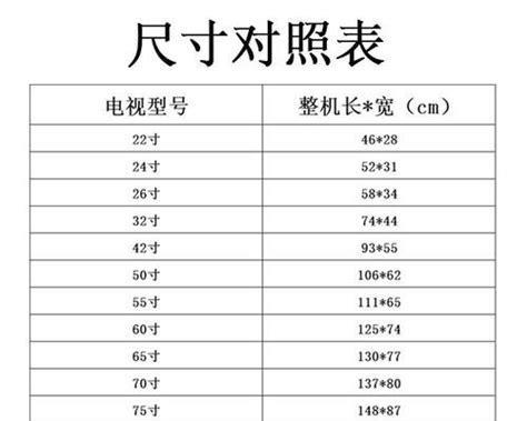 探究86寸电视的长宽尺寸（了解大屏幕电视的尺寸标准和尺寸影响因素）  第2张