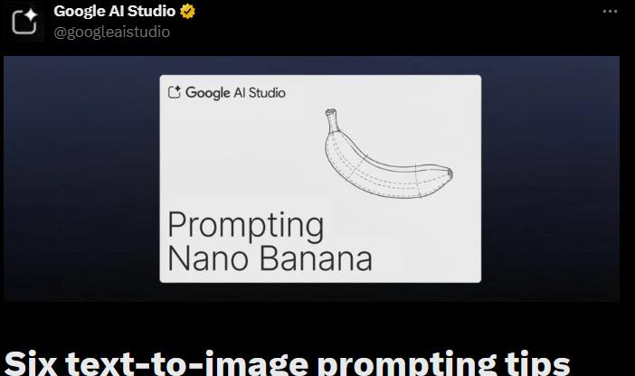 Google Nano Banana官方提示词发布 涵盖六大文生图场景  第1张